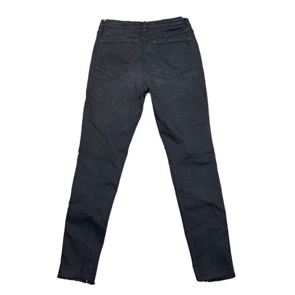 Free People Black Jeggings Pants Frayed Hem Black Women's 27 - Picture 2 of 9